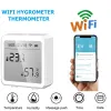 Gauges WiFi Hygrometer Thermometer Wireless Humidity Monitor with App Alerts Indoor Outdoor Humidity Sensor Alexa Google Assistant