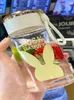 Kupalar Yaratıcı ve Taşınabilir Cam Su Kupası Yüksek Estetik Değer Şeffaf İçme Çiçek Çayı İnternet Ünlü