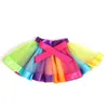 9VLX Tutu sukienka moda Rainbow Baby Baby Spódnica Mesh koronkowa spódnica tutu spódnica tańca taniec dziewczyny suknia balowa pettistiskirty impreza kawaii mini spódnice D240507