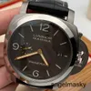 Montre de poignet automatique Panerai Titanium Metal Luminor Series PAM 00351 Watch 44mm Clock Mens Watch Mechanical Watch