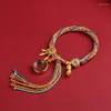 Bedelarmbanden elegante Tibetaanse armband Memorial Bangle Simple Fringe Hand Strings for Women