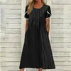 Partykleider Frauen Kurzarm Boho Kleid Casual Lose Locker Maxi offizielles Geschäft Ropa Para Mujer Vestidos Elegantes Mujeres