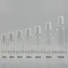 Garrafas de armazenamento garrafa de essência de óleo transparente de alta qualidade com rola de 20 ml com vidro de tampa plástica branca e bola de aço inoxidável