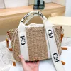 Summer Woody Shoulder Basket Luxurys väskor Kvinnor Handväska Mens Raffias Straw Beach Designer Bag Tote Fashion Weave Travel Clutch Pochette Lady Crossbody Shop Väskor