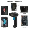 Scanners Bluetooth Barcode Scanner Wireless 1D 2D QR Code Reader Bluetooth handheld scanner voor inventaris POS Terminal Bar Code Scanner