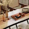Theebladen natuurlijke houten serveerschotels vintage rechthoekige feesten bak huishoudelijke bord fruit snacks koffievoedsel diner opslag