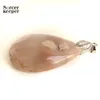 Colliers pendents mode bricolage charme femme homme homme de cerisier naturel fleurs d'agate glissade de pierre curative cristal pour les bijoux faisant Bi059