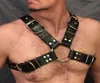 Rock Punk Goth Pu Leather Body Harness Belt Fashion Metal Rivets O Ring Chest Schouderbanden Men Body Bondage Banden riemen X2202166569001