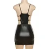 Basic Casual Jurken Anjamanor DP V Neck Cutout Bodycon Mini-jurken Baddie Strtwear Sexy Club Outfit voor zwarte vrouw Summer 2023 D96-BH13 T240507