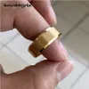 6mm 8mm Goldfarbe Wolfram -Carbid -Verlobungsringe für Männer Frauen Hochzeitsbänder abgeschrägt