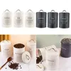 Storage Bottles Canister 3 Lid Kitchen Decor Sets Sugar Pot Of Tea Container Metal Coffee Farmhouse Set Jars Bin