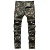 Arrivals de jean masculin Camouflage masculin Camouflage Straight Fashion Cool Quatre saison Dropship Pantalons Washed Brand Trend Army Green Pantal