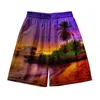 Herren -Shorts Hawaiian Beach und Damenbekleidung 3D Digitaldruck Casual Modetrendpaar Hosen