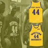 Anpassad Nay Mens Youth/Kids Anthony C Hall Tony Point Shaver 44 Western University Yellow Basketball Jersey med Blue Chips Patch Top Stitched S-6XL