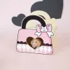 Cagas Serie PinkBlack Hamster Hamster House Pequeña jaula de animales Suministros de paisajismo accesorios de rata nido de ratón enano ardilla