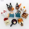 Fridge Magnets Simulated food memo stickers bread making machine tomato egg teapot milk home decoration refrigerant magnet kitchen gift decoration WX