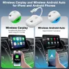 Обновите 2-в-1 для Android/Apple Wired to CarPlay беспроводной автомобильный адаптер Wi-Fi Plugc