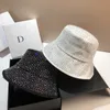 Super Shiny Full Diamond Colored Diamond Fisherman Hat Light Luxury Womens Hat Summer Fashion Sun Hat Sombreros Leisure Basin Hat 240429