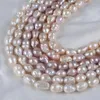 Chains High Quality 11-13mm White Purple Pink Edison Pearls Natural Freshwater Loose Pearl