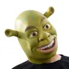 Maskeler Cadılar Bayramı Maskesi Yeşil Shrek Maskeleri Film Cosplay Masquerade Party Maskara Carnaval Mascaras de Lateks Realista Hayvan Korkunç Maskesi