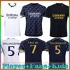 Mbappe Soccer Jerseys 23 24 Football Shirt VINI JR BELLINGHAM 2024 RODRGO long sleeve Fourth Purple men kids women kit uniform rEaL maDriDs HOME camiseta de