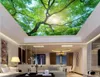 Carta da parati stereoscopica 3D personalizzata soffitto 3D antichi decorazione dell'albero dipinto da carta da parati del soffitto per pareti 3 D1861010