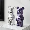 Miniatures Home Decor 28cm Bearbrick Action Figure Blocing Blocing Blood 400% PVC Model Figure DIY ANIME Doll Kids Toys Kids Birthday Gifts