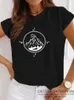 Women's T-Shirt Hiking Mountain Adventure Summer Workout Funny Camping Travel T-shirt Y2k Tops Tee Trendy Casual 90s Vintage Clothes d240507