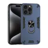 新しいiPhone 15 Pro Max Shockproof Magnetic Phone Case iPhone 14 13 12 Pro回転ブラケットバックル携帯電話ケースリングスタンドキックスタンド