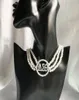 Chokers Handgemaakte Griekse vrouwenclub aangepaste drie lagen witte parel aeo letter ketting oorbel set sieraden voor vrouwen4764969