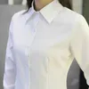 Camicette da donna camicie bianche da donna camicia da donna long sas che lavora clothern down bluse bouse abbottons uffice uffice ladies ladies top eleganti d240507