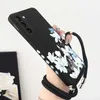 Case di telefonia cellulare Magnolia Flower Cross Ganyard Silicone Telefono Custodia per Galaxy S23 S22 S21 S10 S9 S8 Plus Nota 20 Ultra 10 Plus copertura