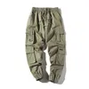 Męskie spodnie kieszonkowe spodnie męskie Męki joggingowe spodni bawełniana pełna długość wojskowa odzież uliczna odzież męska