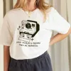 Dames T-shirt Fashion Retro 90s Fashion O-Neck T-shirt Patroon Gedrukt kort mouwen kleding T-shirt Top Dames zomer T-shirtl2405