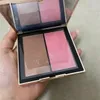 Magnia de dos tonos de alta calidad Paleta de cara clásica Bronzers Highlighters Orgasmo y sexo atractivo dulce rubor rubor alto rubor cosmética