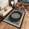Carpete retrô de estilo chinês para a sala de estar decoração de luxo de luxo tapete de porta fácil limpo tapete grande personalizável 240419