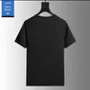 T-shirts masculins T-shirt mince d'été Ice Ice Silk Mesh respirant o cou court Slve Impression rapide et lâche sèche Sport H240506