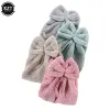 Toallas nuevas toallas de mano de terciopelo de coral bowknot para para baño de cocina microfibra suave para telas de limpieza seca y seca