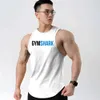 Heren tanktops mouwloze heren sport shirt zomer fitness basketbal snel droog sport shirt bedrukt vest ademend vest heren kleding y240507