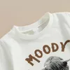 Kledingsets Toddler Girl 2 stks Westelijke outfits Koesprenten met korte mouwen T-shirts Tassel Flare Pants Set