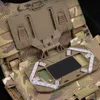 Board de navigation plié tactique Airsoft Accessoires de chasse Soupchage pour le gilet de téléphone Army Wargame 240430