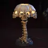 Objets décoratifs Figurines Skull Table Lampe Squelette Horreur 3D Statue Creative Party Ornement Prop