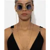 Occhiali catene di moda donna occhiali da sole a goccia acqua ad ascenso