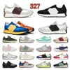 Designer New 327 Laufschuhe Frauen Herren 327s Sneakers Weiß schwarzer Paisley Pack Farmers Market Pack Weizen lebendiger Orange Castle Rock Flame Sport Trainer 36-45