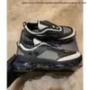 Pradshoes topkwaliteit mannen 1.1 Prades Cloudbust lucht sneakers schoenen transparant rubber dikke sola loper sport wit zwart gebreide stof mesh ademtrainers
