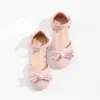 Сандалии сладкая принцесса обувь для девочек блестящие блески детские квартиры сандалии.