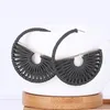 Dangle Earrings Pulsera 2024 Fashion Leather Women Hoops Round Jewelry Korean Luxury Black Drop Earring Big