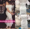 Elegant Off the Shoulder Wedding Evening Gowns with Lace Flowers Tealength Robe De Soiree Cheap Cocktail Club Bridal Party Go1985337
