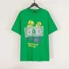 Ns T-Shirts 2024SS Summer New Saint Michael T Shirt Männer Frau beste Qualität Trend Streetwear Lose lässige, vielseitige Green Tops Tee J240506