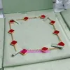 Luxe 1to1 originele Vancllf modeontwerper hanger ketting sieraden vier blad klaver zwart groen agaat lang 10 tien bloem moeder van parel valentijnsdag